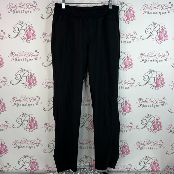 cleo Pants - Cleo pants cinch bottom casual Women's Black Straight Leg Pants